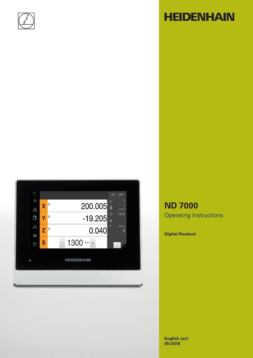 HEIDENHAIN ND 7000 operating instructions HEIDENHAIN ND 7000 operating instructions