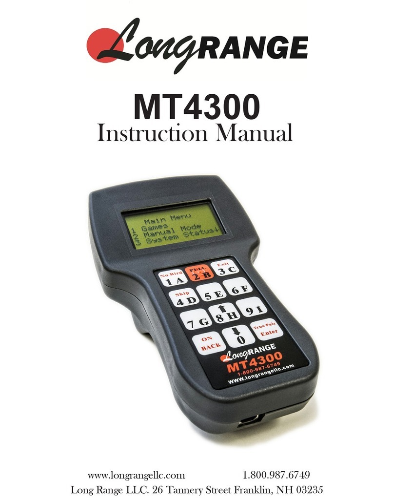 Long range MT4300 instruction manual Long range MT4300 instruction manual