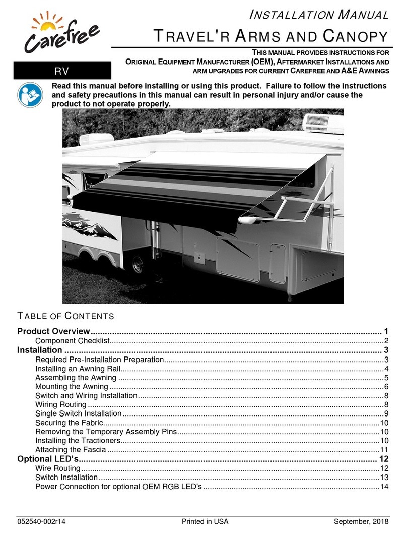 Carefree TRAVEL'R User manual