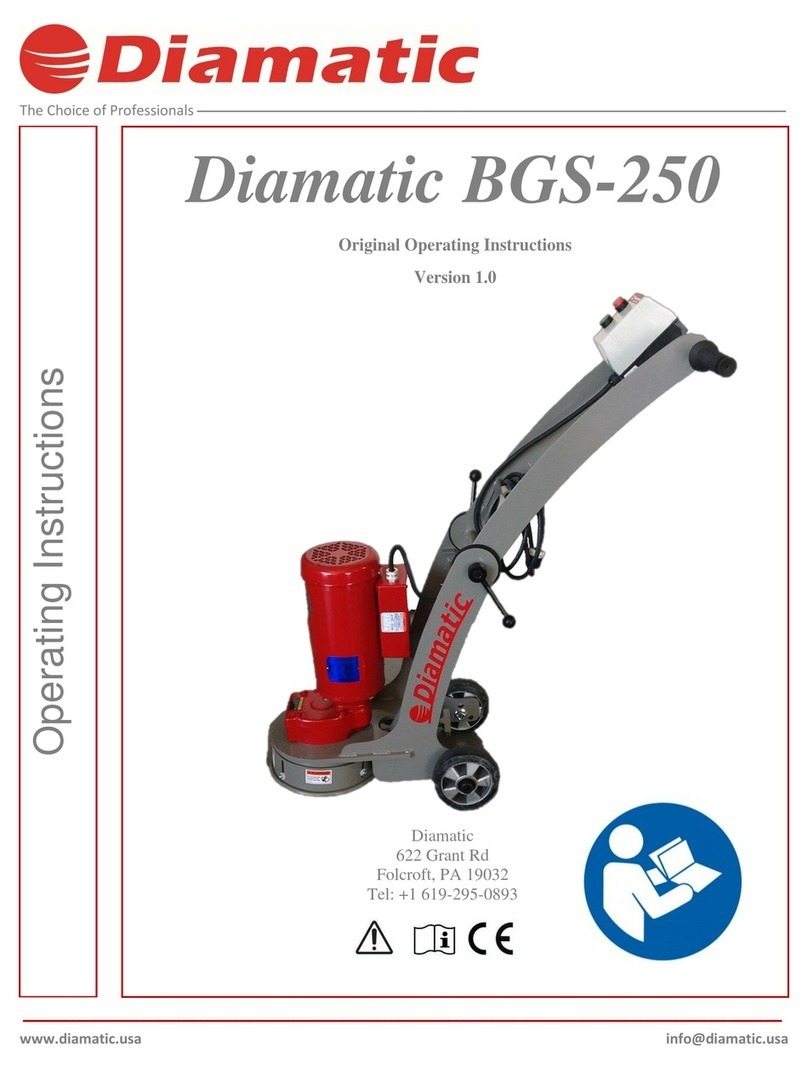 Diamatic BGS-250 operating instructions