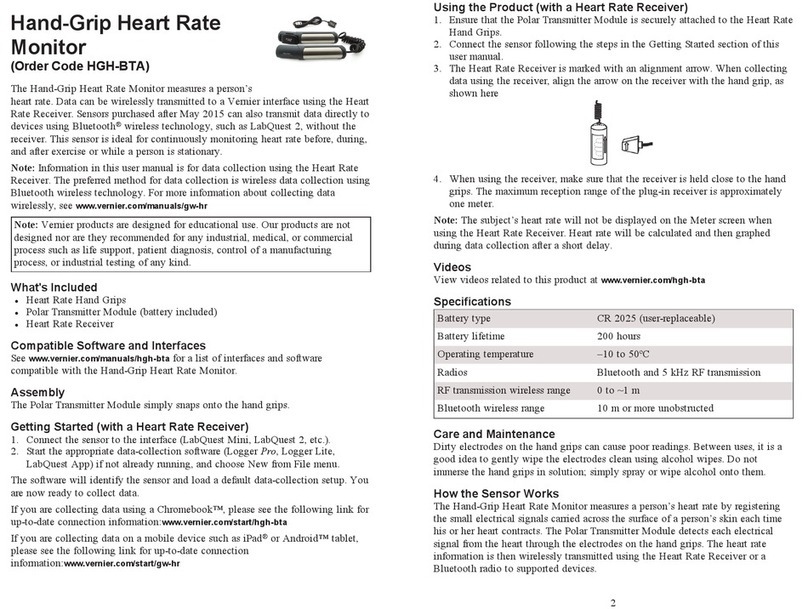 Vernier HGH-BTA user manual