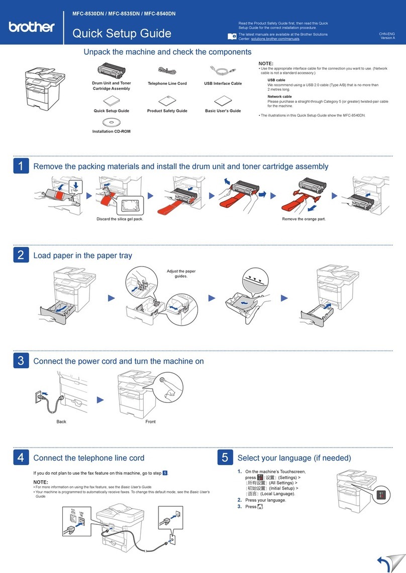 Brother MFC-8530DN User manual