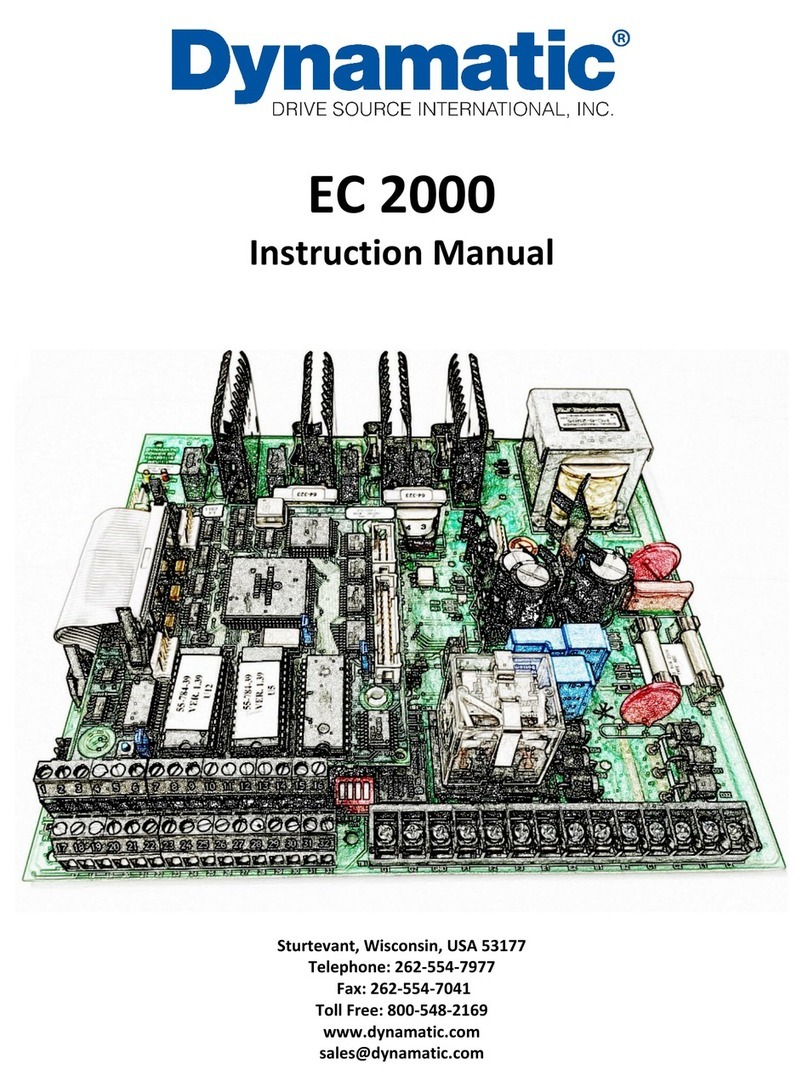 Dynamatic EC 2000 User manual