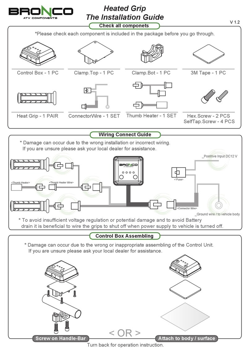Bronco Heated Grip installation guide