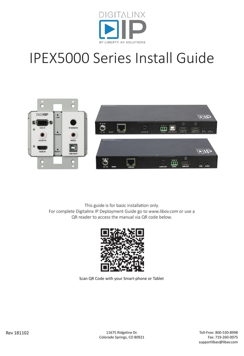 DigitaLinx IPEX5000 Series install guide