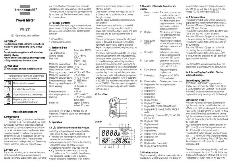 brennenstuhl PM 231 operating instructions