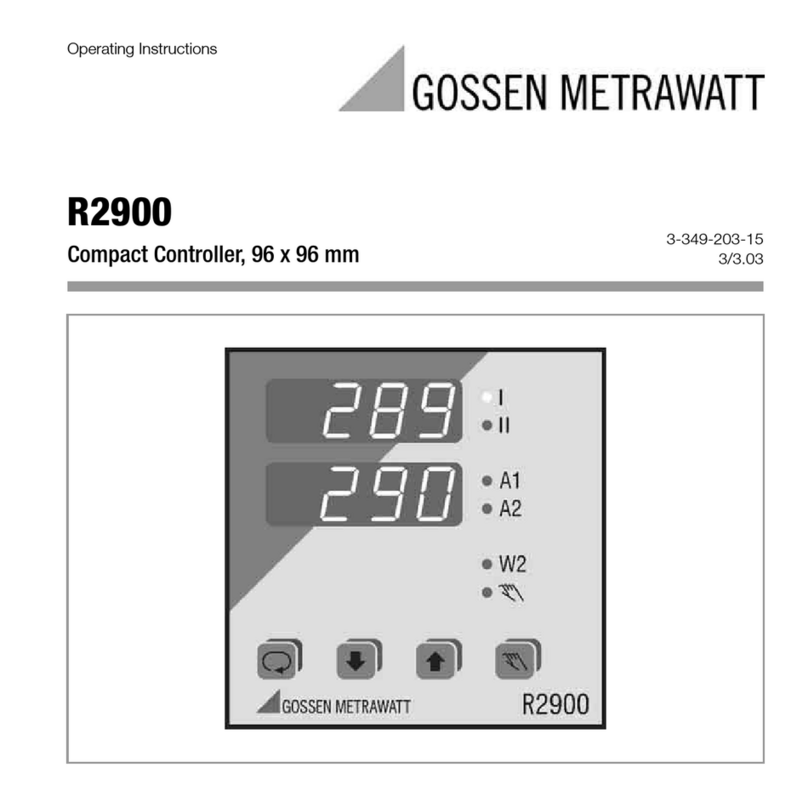Gossen MetraWatt R2900 operating instructions