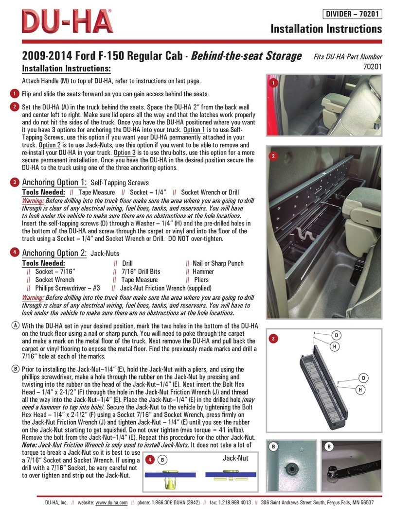 DU-HA 70201 User manual