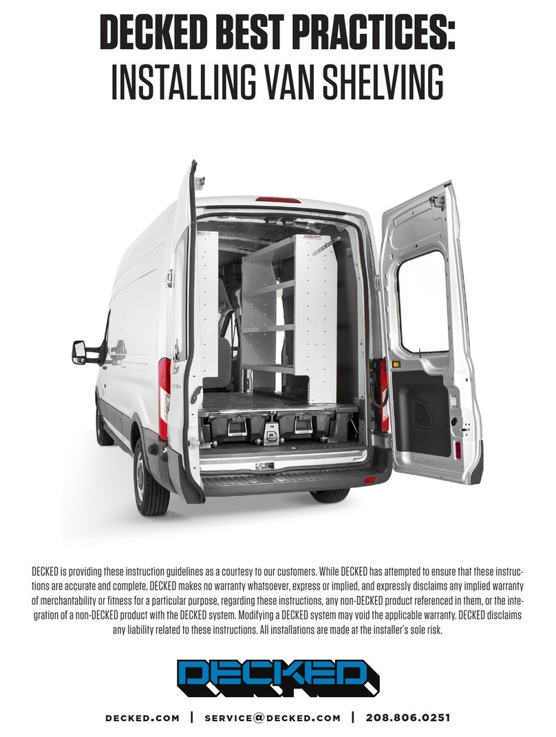 DECKED VAN SHELVING installation guide