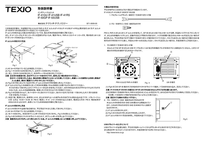 TEXIO IF-41GU instruction manual