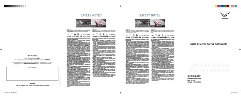Dynafit LOW TECH RACE 2.0 quick guide