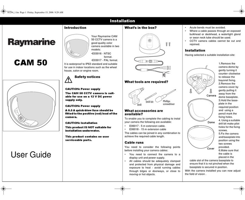 Raymarine CAM 50 User manual