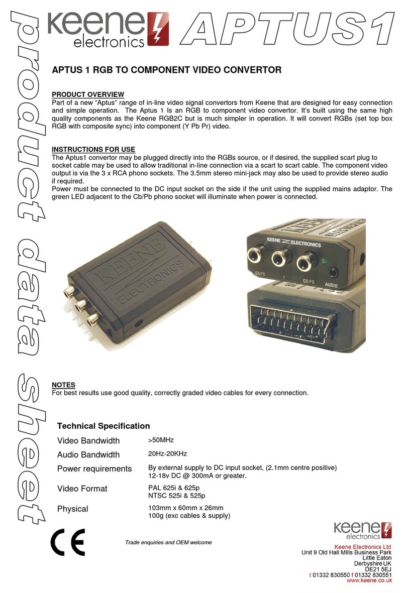Keene Electronics APTUS 1 User manual