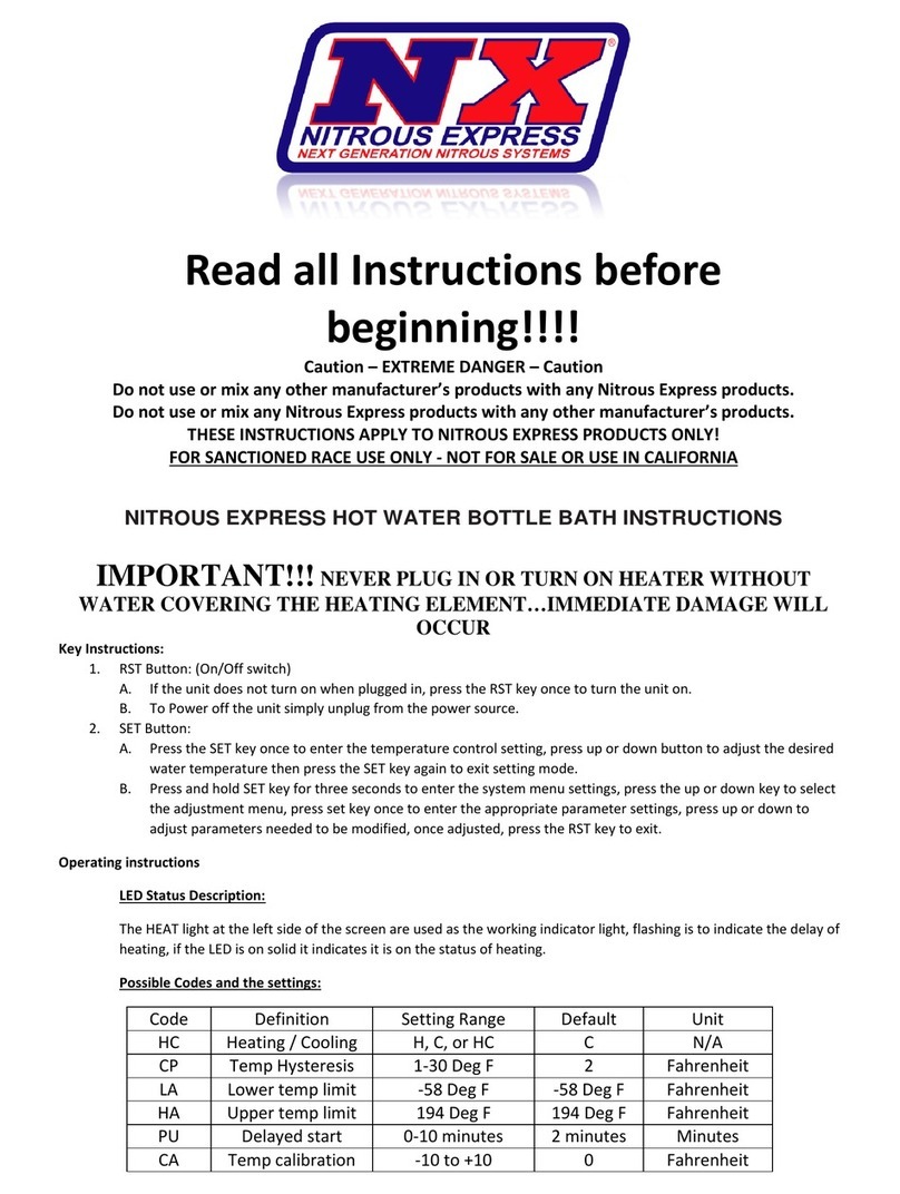 Nitrous Express 15935 operating instructions