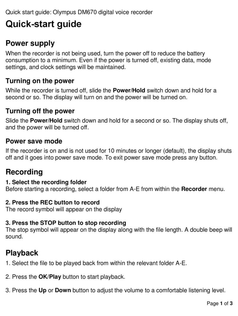 Olympus DM670 User manual