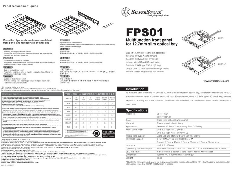SilverStone FPS01 User manual