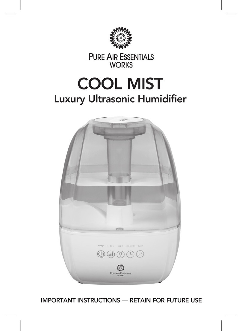 Pure Air Essentials Works COOL MIST Installation instructions manual