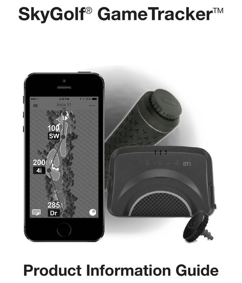 SkyGolf GameTracker GT2 Installation and operation manual