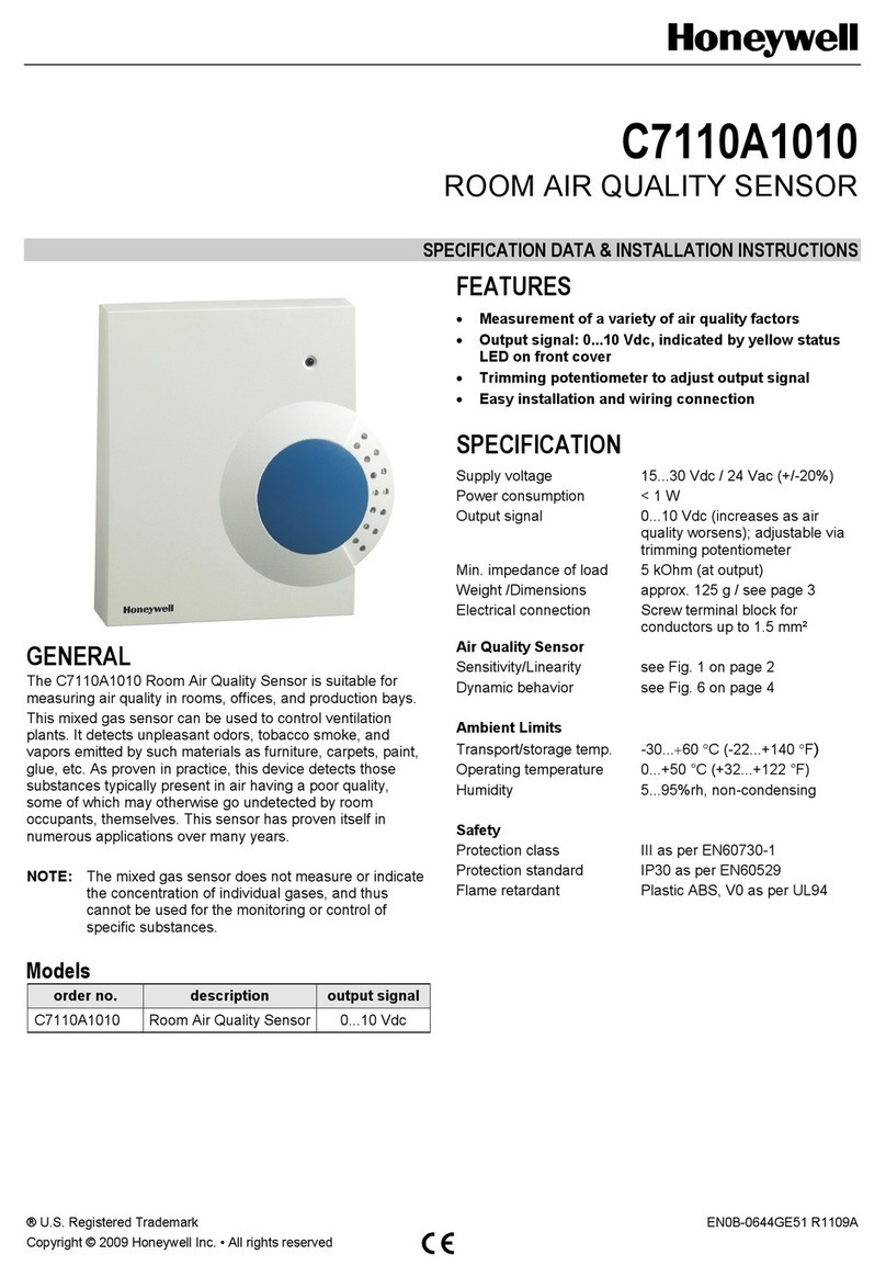 Honeywell C7110A1010 installation instructions