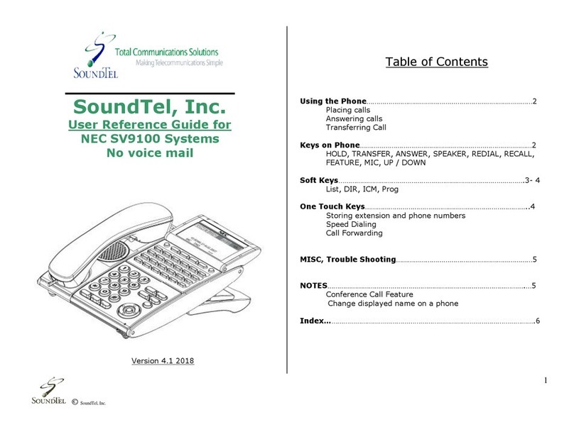 NEC Univerge SV9100 Product information sheet