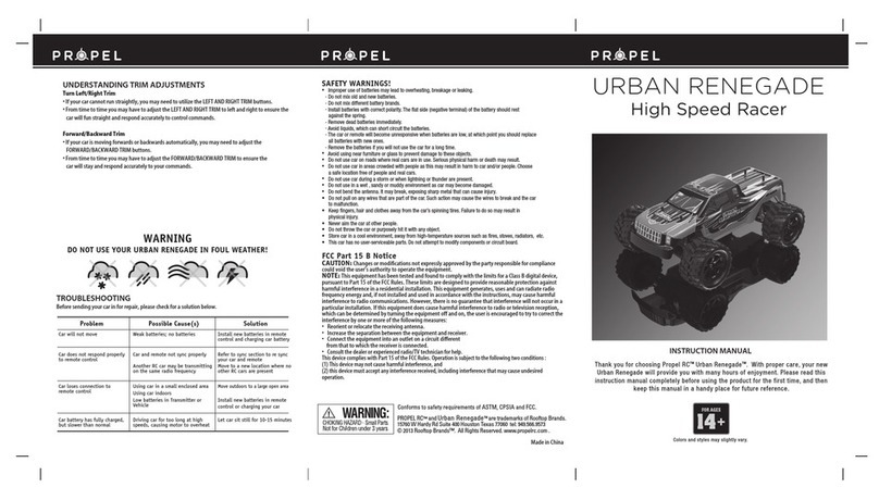 Propel Trampolines URBAN RENEGADE instruction manual