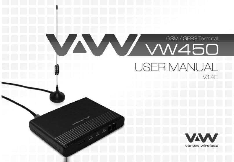Vertex Wireless VW450 user manual
