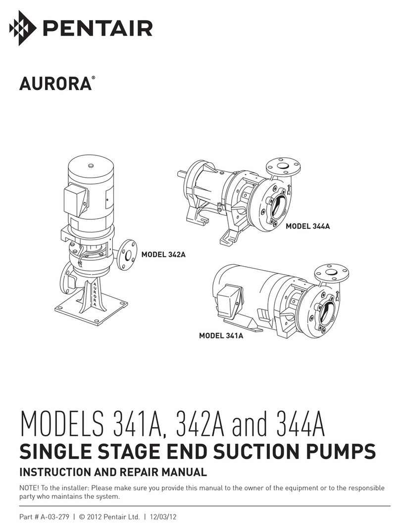 Pentair AURORA 342A Operating instructions