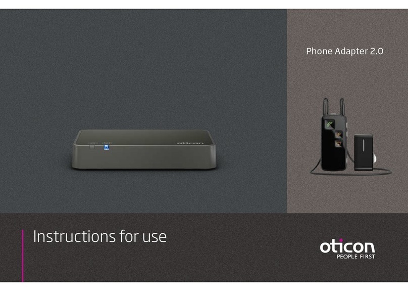 oticon ConnectLine Phone Adapter 2.0 Instructions for use