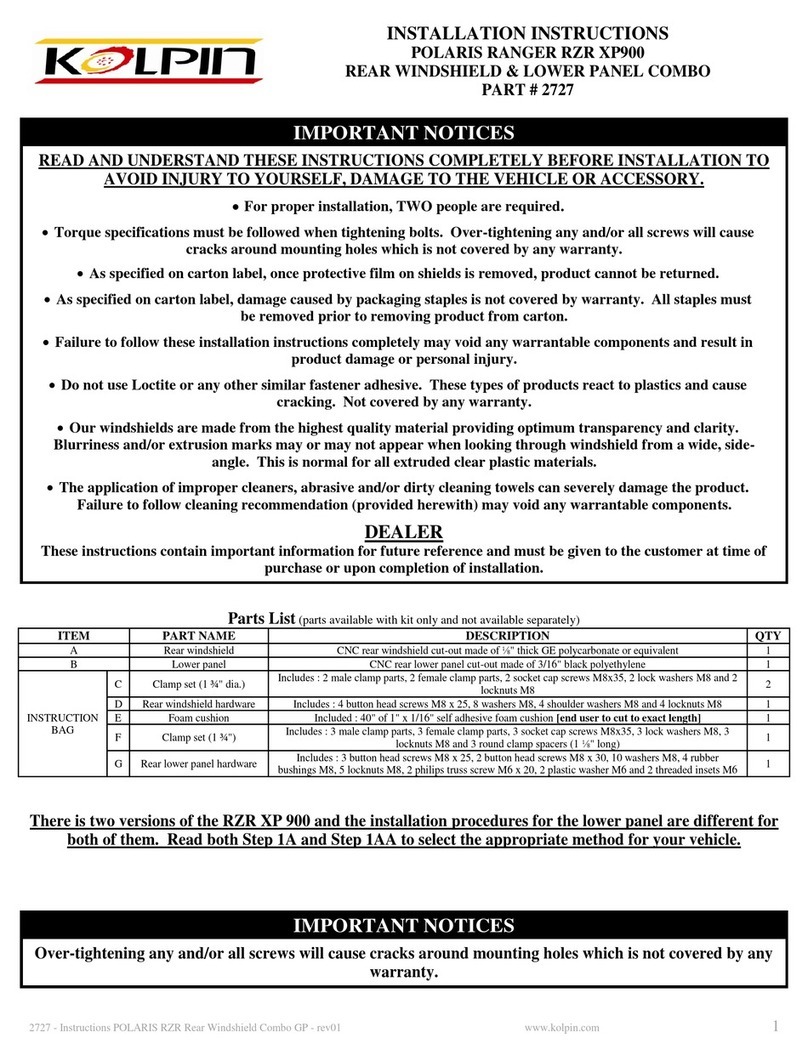 Kolpin 2727 installation instructions