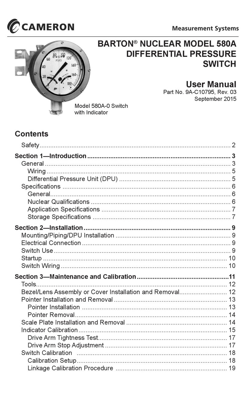 Cameron BARTON 580A user manual