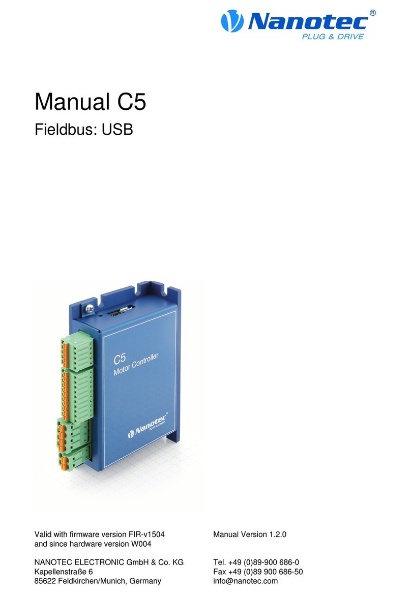NANOTEC ELECTRONIC C5 Operational and programming manual