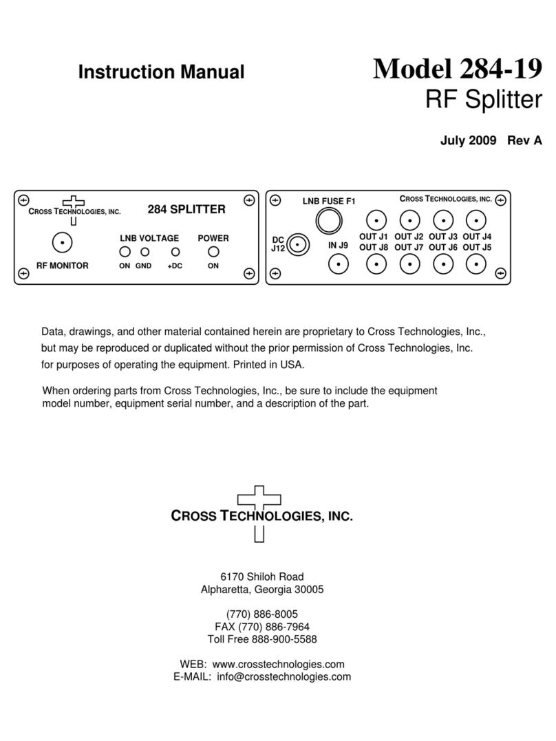 Cross Technologies 284-19 User manual