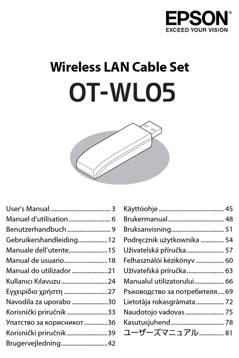 Epson OT-WLO5 User manual