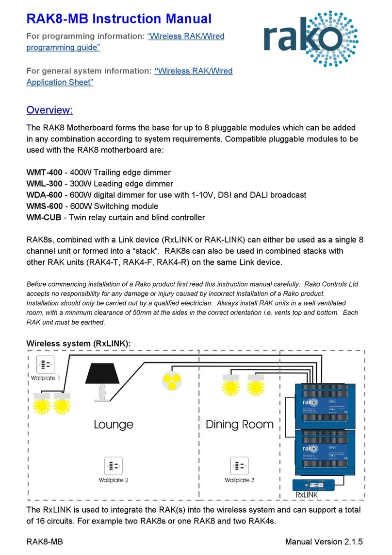 rako RAK8-MB instruction manual