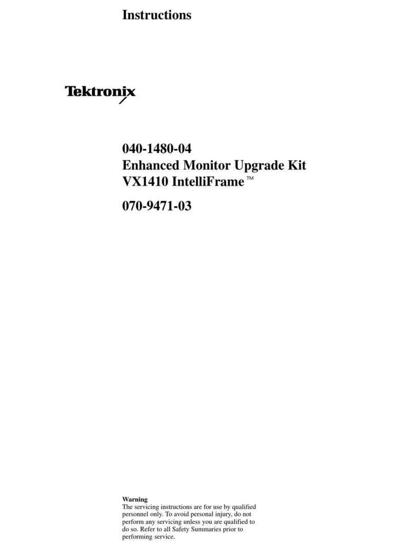 Tektronix IntelliFrame VX1410 instructions