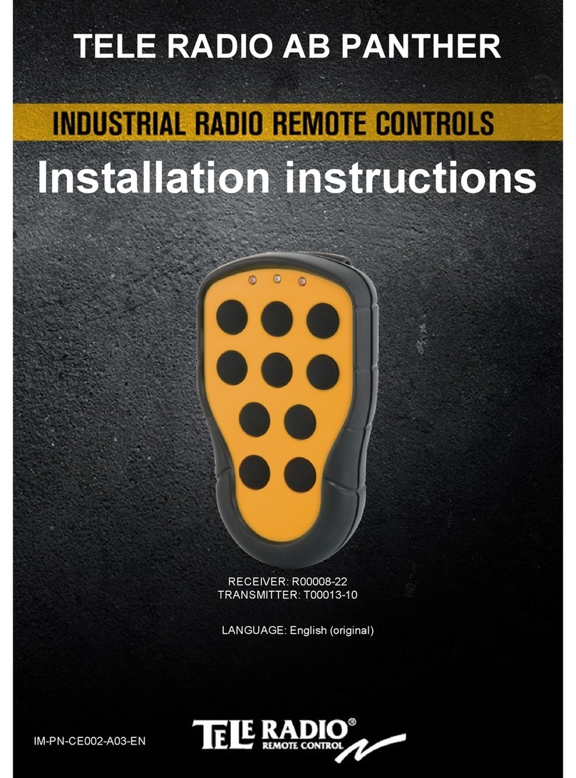 Tele Radio R00008-22 installation instructions