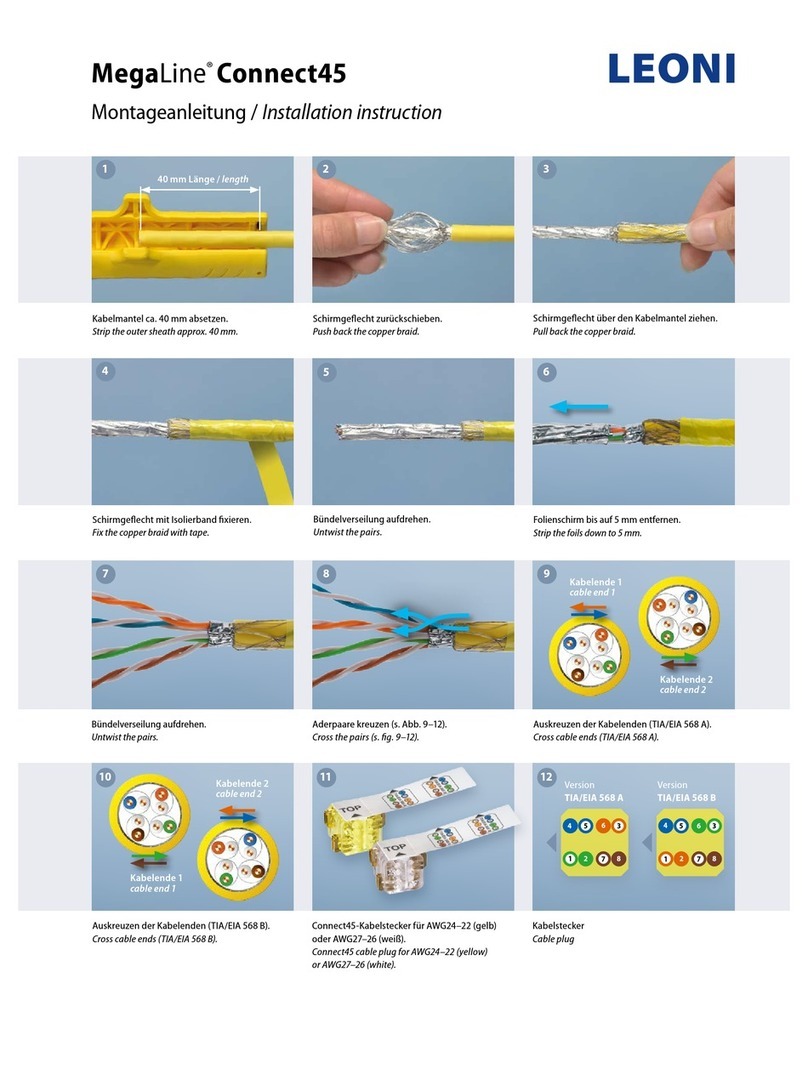 LEONI MegaLine Connect45 Installation instruction
