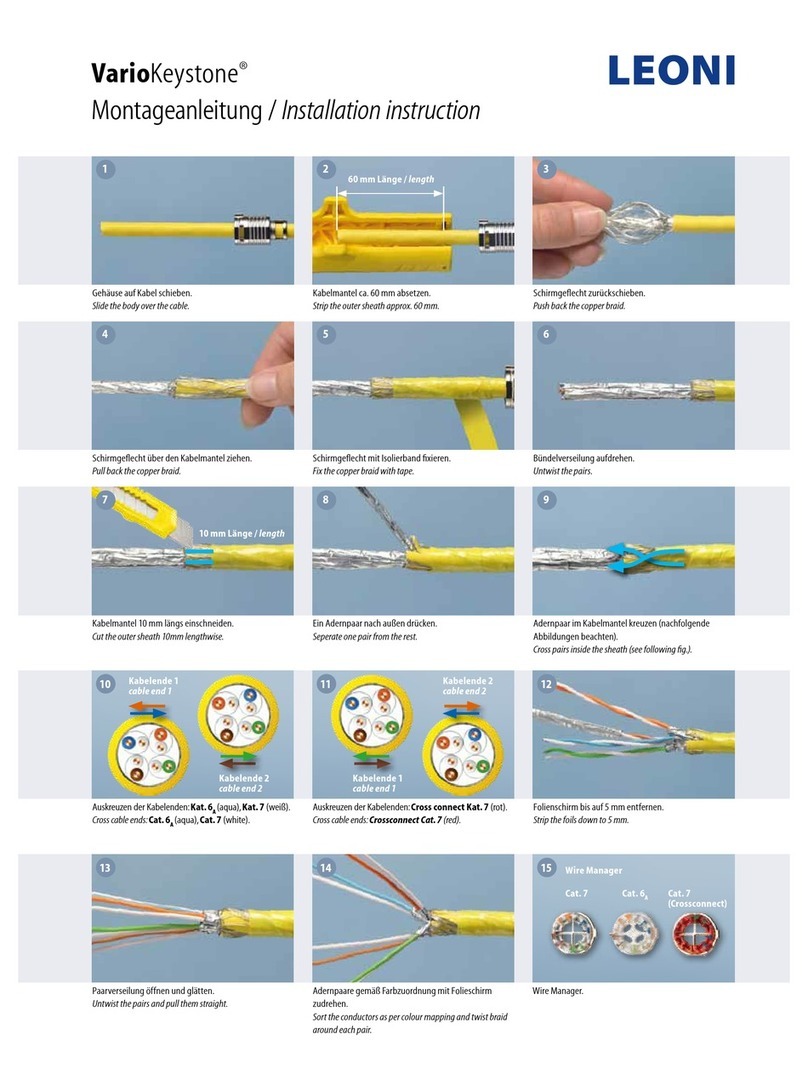 LEONI VarioKeystone Installation instruction