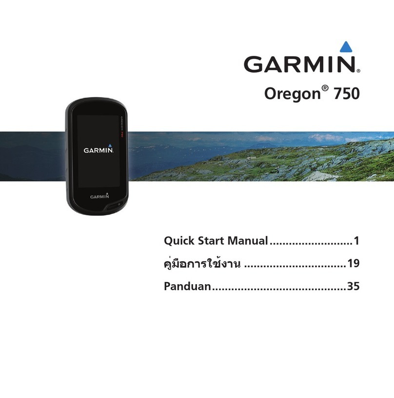 Garmin Oregon 750 Instruction manual