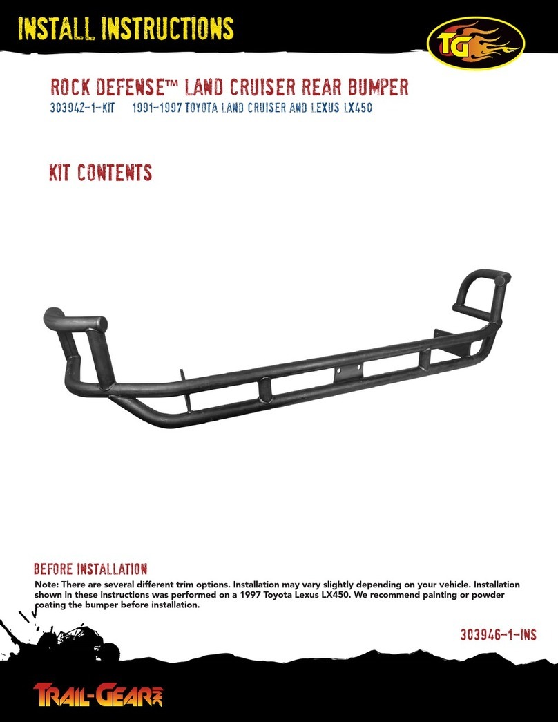 Trail-Gear Rock Defense 303942-1-KIT Configuration guide