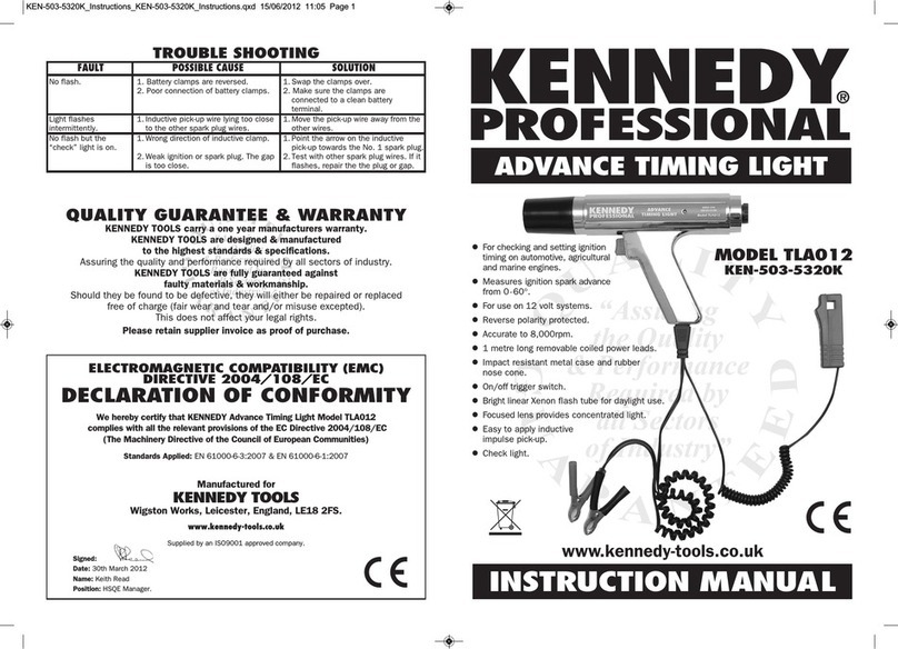 Kennedy TLA012 User manual