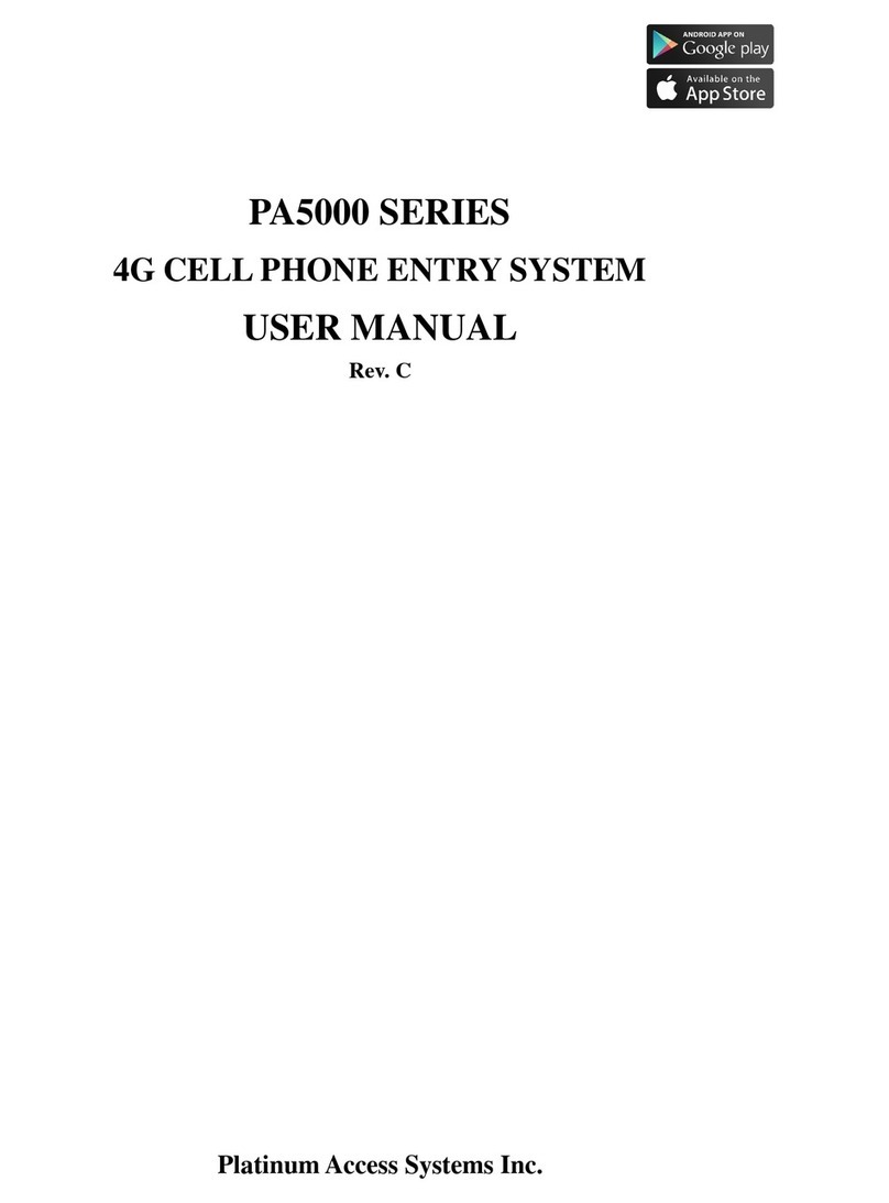 Platinum Access Systems PA 5000 Series user manual