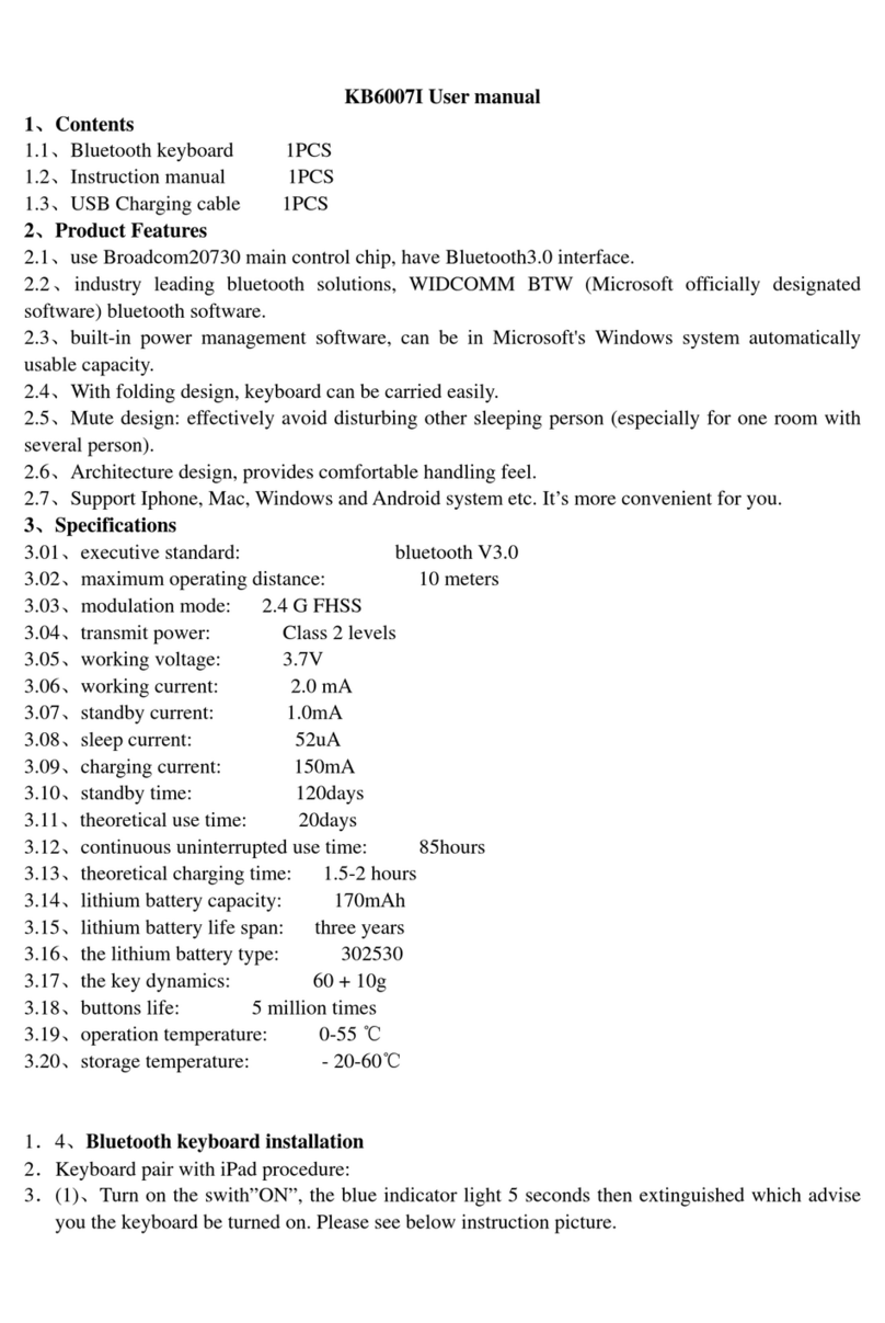 Paoluy KB6007I user manual