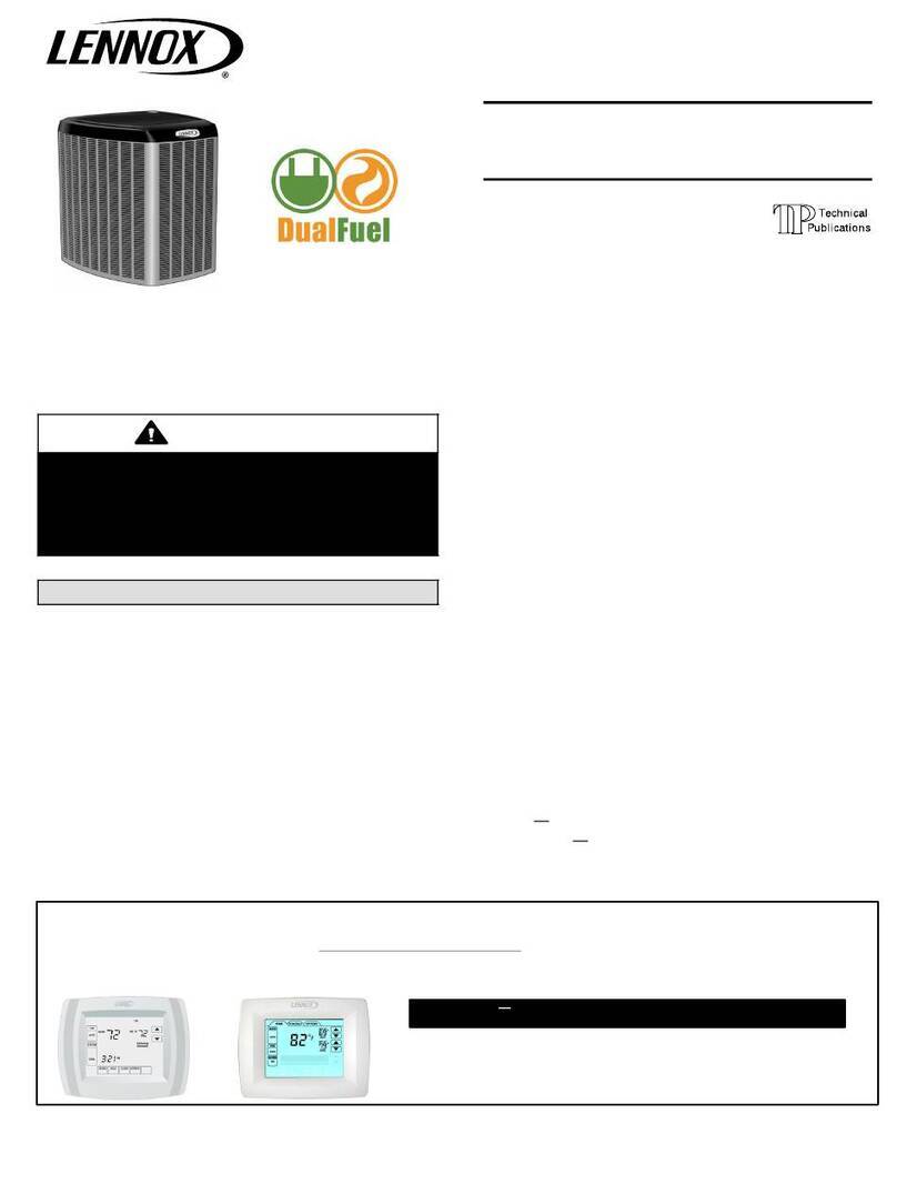 Lennox XPG15 Series User manual Lennox XPG15 Series User manual