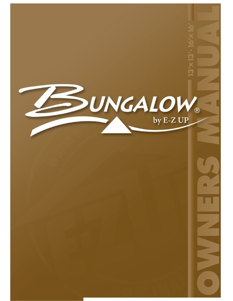 E-Z UP Bungalow owner's manual