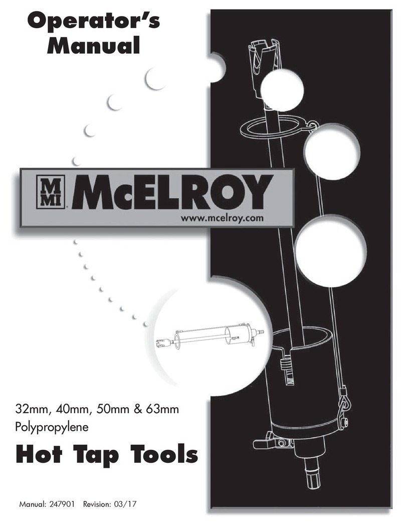 McElroy Hot Tap Tools Operator's manual