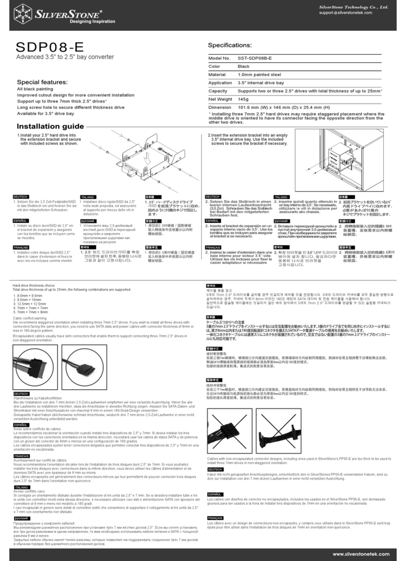 SilverStone SDP08-E manual