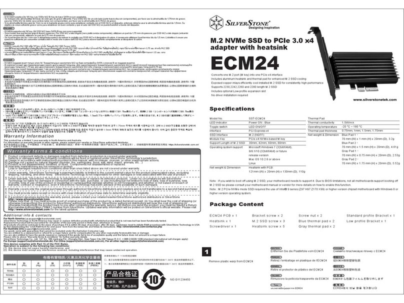 SilverStone ECM24 manual