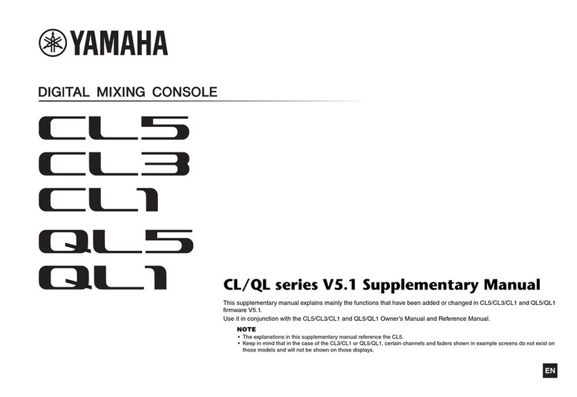 Yamaha QL Series Instructions and recipes