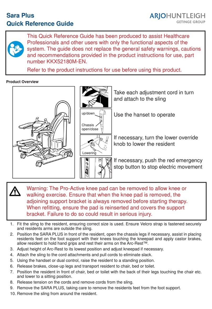 ARJO HUNTLEIGH Sara Plus User manual